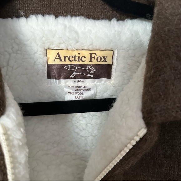 Vintage Arctic Fox Wool Sherpa Zipup Jacket - Picture 6 of 9